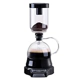 Vituord Elektrische Siphon-Kaffeemaschine, Siphon-Kaffeemaschine, 400-ml-Glaskanne, Mit Automatischem Timer, 2 Leistungsstufen, 60-Sekunden-Extraktion, Für Kaffeeliebhaber Und Cafés