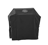 RÖSLE Abdeckhaube BBQ-Station VIDERO G4/G4-S, Hochwertige Schützhülle aus 100% Polyester mit PU-Beschichtung, praktischer Reißverschluss, wetterfeste Abdeckung, Schwarz