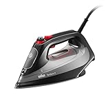 Braun TexStyle 9 Dampfbügeleisen SI 9281BK - Bügeleisen mit Freeglide 3D Bügelsohle, Vertikaldampf, 3100 Watt, Schwarz