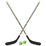 GoSports Unisex, Teenager 2 Sticks | Premium Holz Hockeyschläger für Street Hockey