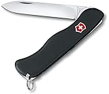 Victorinox Schweizer Taschenmesser Sentinel, Swiss Army Knife, Multitool, 4 Funktionen, Feststellklinge, Pinzette, Zahnstocher