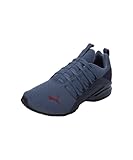 PUMA Herren Axelion Refresh Laufschuhe 43 Navy Inky Blue Dark Jasper Red