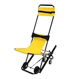 Lfhelper Manueller Lift Treppenstuhl, Klappbarer Treppenstuhl Senioren, faltender Evakuierungsstuhl, Tragbarer Treppenlift mit Rad, 440lbs Tragfähigkeit