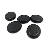 Zen Light Set von 5 Steinen für die heiße Steinmassage - Basalt Lava -Stein (natürlicher Vulkangestein) - 5 Steine ​​von 6 cm x 5 cm - sehr entspannende Massagepraxis - Sun & Sia