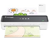 Bonsaii Laminiergerät A4, ABS-Funktion verhindert Klemmen und Wellen, für Büro und Zuhause, 80-100 Mikron, Enthält 5 A4 Laminierfolien, L421-A