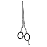 Knives Professionelle Friseurschere J2 Edelstahl, 16,5 cm Premium-Schere zum Haarschneiden Perfekt zum Trimmen von Schnurrbart, Bart. Haarschere für Männer, Frauen, Kinder (Silber)