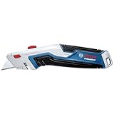 Bosch Professional Universal-Teppichmesser mit ausziehbarer Klinge und Klingenfach im Griff (inkl. 3x Trapezklingen)
