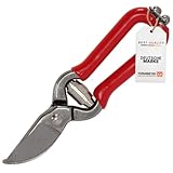 Topanbieter999 Mini Gartenschere rot – 14 cm Blumenschere, Kräuterschere - Strauchschere und Rosenschere, Gartenhandschere Minischere