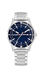 Tommy Hilfiger Unisex Analog Quarz Uhr mit Edelstahl Armband 1720018