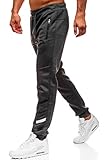 Lantch Herren Hosen Hose Sporthose Trainingshose Cargo Pants Jogginghose Sweatpants Jogger Mode Freizeit Laufen Streifen Enger Beinabschluss, M, Dunkelgrau