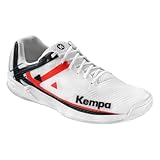 Kempa Herren Wing 2.0 Handball-Schuhe, weiß/rot/schwarz, 43 EU
