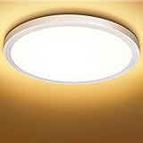 Led Deckenleuchte Flach Rund Deckenlampe 18W - Modern...