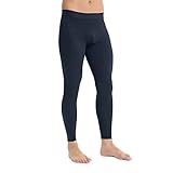 KBOPLEMQ Kompressionshose Herren Laufhose Lang Thermounterwäsche Thermo Unterteile Schlafanzughose Herren Lang Pyjamahose Baumwolle Nachtwäsche Hose Unifarbene Freizeithose