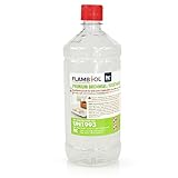 Höfer Chemie 6 x 1 L FLAMBIOL® Premium Brenngel für Brenngel Dekofeuer, Lampe und Kamin - Neue REZEPTUR DICKFLÜSSIGES Gel (6 x 1 L)