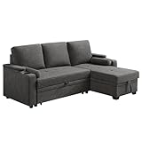 VASAGLE Schlafsofa, Schlafcouch, Bettsofa mit Stauraum,...