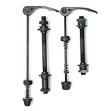 lohill 1 Paar Fahrrad Hohlwelle Schnellspanner, Fahrrad Achse Hinterrad, Fahrrad Achse Vorderrad, Fahrrad Achse Set, Fahrrad Vorderradachse für 20, 22, 24, 26, 28 Zoll Fahrradachsen (Schwarz)