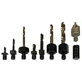 Milton PMXPDT266ACC Das 9-teilige Powerdrive Zubehörpaket enthält sieben Gewindebohrer in Maschinen-Shop Grade in mehreren Größen und Längen und einen Senker, ideal für Powerdrive Adapter