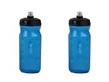 ZEFAL Pack Sense Soft 65 – 2 Trinkflaschen Fahrrad – Rennrad Trinkflasche Sport – BPA Frei Trinkflasche – Sportflasche weich und geruchlos – Blau Transparent, 2 x 650 ml