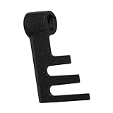 BRIGHTFUFU Ersatz Edelstahl Knethaken für Brotbackautomat Antihaftbeschichtetes Rührpaddel in Schwarz Langlebiges Küchengerät Zubehör für Brotbackmaschine Sicheres und Wiederverwendbar