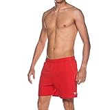 Arena Herren Badeshort Fundamentals Boxer, Red-White (41), M