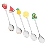 MAGICLULU 5 Stück Teiliges Löffel für Desserts Lustige Design für Snacks Eiscreme und Kuchen für Zuhause Partys und Restaurants