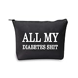 BNQL All My Diabetes Shit Bag Lustige Diabetiker Geschenke Diabetes Tragetasche Diabetiker Reisetasche Geschenk für Diabetiker Notfall Patienten Diabetiker Reisetasche Tasche Tasche, Alle