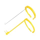 SEWOART 2St Zuchtclip Clip zur künstlichen Befruchtung von Schweinen Besamungsclip für Nutzschweine Besamungsclip für Schweine auf dem Bauernhof Schweinsau-Clip Polyethylen Yellow