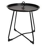 Bo-Camp Industrial Garten Beistelltisch Palmetto Tablett Camping Klapp Tisch Ø45