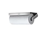 Joseph Joseph RollGrip Unterbau Küchenrollenhalter, Platzsparend, Federspannarm, Einhand-Abreißen, Für 140mm Rollen, Graphite