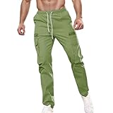 Timezone Cargohose Herren Fussballhose Kinder Freizeithose Herren Baumwolle 7/8 Cargohose Jogginghose Sommer Leicht 3XL Sporthose Lang XXL Trainingshose Lang Sommerjacke