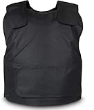 CICCB-DAMOY Stab Proof Weste Wolfram Hochstahl Stichschutzweste mit Metallgewebe，Polizei,Security,Wachschutz Ci (schwarz-1, Freie Größe)