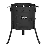 BBQ-Toro Kazan Ofen Ø 35 cm | Gulaschkessel, Feuerkessel, Outdoor Ofen, Untersetzer | Feuer-Ofen, Eintopfofen, Feuerstelle, Außenküche, Kazan-Gestell | Feuerofen, Feuerkesser, Utschak, Dreibein