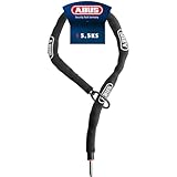 ABUS Rahmenschloss-Einsteckkette Adaptor Chain Classic 5.5KS - 5,5 mm Starke Stahlkette mit ovalem Loop - Fahrradschloss für Fahrrad und E-Bike - Länge 130 cm, schwarz, + ST 5950 2.0