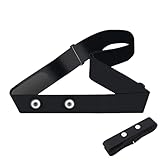 Brustgurt Pulsmesser,Herzfrequenzmesser Brustgurt Verstellbar 70cm bis 105cm,Bluetooth ANT+ Pulsgurt,Ersatzgurt Kompatibel mit Herzfrequenzsensor Garmin,Wahoo,Polar H10,Coospo,Magene,Bryton,Livlov