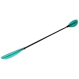TIKATARER 220 cm Langes, Schwarzes Stangenpaddel, Vollständig Doppelseitig Durchscheinend, Bootspaddel mit Arbeitsersparnis, Fest und Leicht, Geeignet für Kanus, Kajaks (Green)