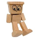 Generisch Wackelnder Mann Skulptur | Auto Deko Für Armaturenbrett - Lustige Holzfigur Deko für Auto Arbeitszimmer Wohnzimmer Vitrine Schlafzimmer