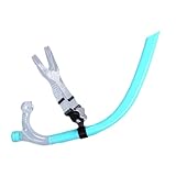 HunicandIU Schnorchel Für Schwimmer - Tragbarer Schwimmschnorchel,Silikon Mundstück Tauchausrüstung Trainings Kopfband Für Unisex Pool Freiwasser Outdoor Tauchen