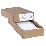 HERMA 8161 Computeretiketten endlos, 88,9 x 35,7 mm, 1-bahnig, 2000 Stück, selbstklebend, Endlosetiketten Aufkleber mit Führungslochrand, matt, blanko Papier Computer Etiketten, weiß