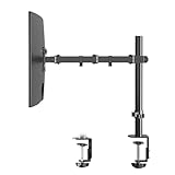 Pholiten Monitor Halterung, Arm für 13-32 Zoll LED LCD Bildschirm bis 10 kg, Höhenverstellbar Schwenkbar Neigbar Bildschirmhalterung für den Schreibtisch, VESA 75x75/100x100