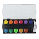 Pelikan Kreuzer Deckfarbkasten mit 12 Farben und 1 Tube Deckweiß, ideal für Kindergarten, Schule und zu Hause