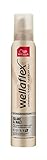Wellaflex Schaumfestiger Shine & Hold – Haarschaum für 24h starken Halt ohne Verkleben – kopfhautschonende, silikonfreie Formel für mehr Haarglanz – mit UV-Schutz – 200 ml