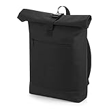 BagBase Roll-Top-Rucksack – britischer Stil, funktionales Design