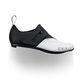 Fizik Powerstrap R4 Unisex-Erwachsene Triathlon-Schuhe, Weiß/Schwarz, 43