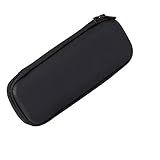 Tragbares Make-up-Pinseletui, Make-up-Pinsel-Tasche, Unisex-Federmäppchen, Reise Make-up Pinsel Halter, Pinsel Kosmetiktasche, Generic Pinselhalter Makeup Organizer (Schwarz) (21 * 7.5cm), Butyeak