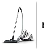 Rowenta Swift Power Cyclonic Bodenstaubsauger ohne Beutel, 900 W Motor, großer Staubbehälter 1,2l, 77 Dezibel, 7,6 m Reinigungsradius, ergonomischer Tragegiff, Staubsauger beutellos, weiß, RO2917