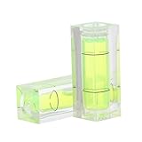 VILLCASE 10 Stück Mini -level -herrscher Kleine Wasserwaage Blase Wasserwaage Bar-niveau Wasserwaage Blase Stripline-ebene Green