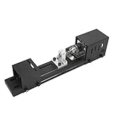 Fockety Mini-Drehmaschine, einstellbare 7-Gang-Benchtop-Power-Holz-Drehmaschine, 8000RPM Metall-Drehwerkzeug für Perlen, Schmuck, Kunsthandwerk, für Sägeblatt 50mm/1.97in