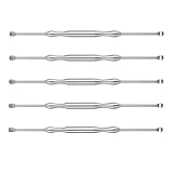 TOYANDONA Edelstahl Ohrenschmalzlöffel 5 Stück Wiederverwendbare Ohrenreiniger für Sichere Ohrenschmalzentfernung Leicht zu Reinigen Rostfrei Geeignet für Erwachsene und Fachpersonal