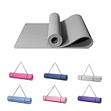 Good Nite Gymnastikmatte Yogamatte Fitnessmatte Rutschfest Trainingsmatte Sport Turn Matten Pilates Matte Bodenturnmatte Mit Tragegurt 183 x 61 x 0.6 cm (Grau)