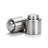 2PCS Sektverschluss 3,5 cm, Sektflaschenverschluss,Champagner Verschluss,Edelstahl mattiert Flaschenverschluss,passend für alle Champagner, Prosecco oder Sektflaschen